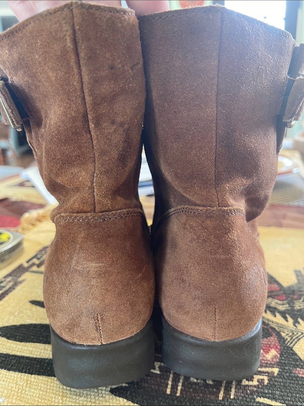Born Brown Suede Ankle Boots - Picture 12 of 14